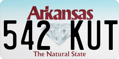 AR license plate 542KUT