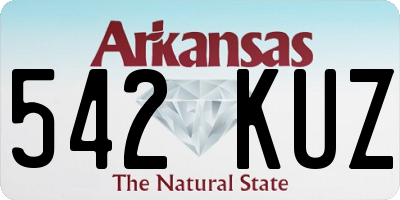 AR license plate 542KUZ