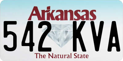 AR license plate 542KVA