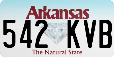 AR license plate 542KVB