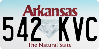 AR license plate 542KVC
