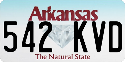AR license plate 542KVD
