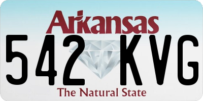 AR license plate 542KVG