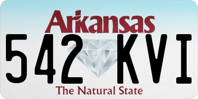 AR license plate 542KVI