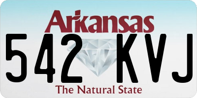AR license plate 542KVJ