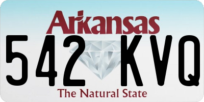 AR license plate 542KVQ