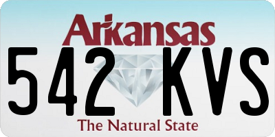 AR license plate 542KVS