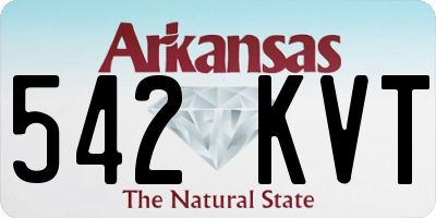 AR license plate 542KVT