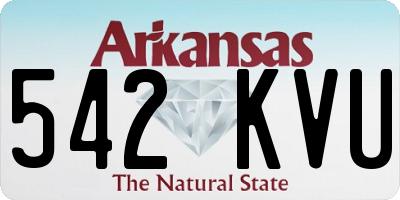 AR license plate 542KVU