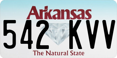 AR license plate 542KVV