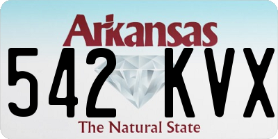 AR license plate 542KVX