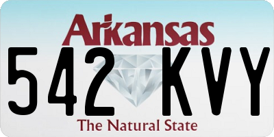 AR license plate 542KVY