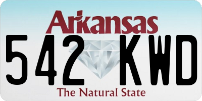 AR license plate 542KWD