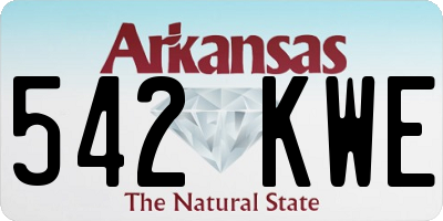 AR license plate 542KWE