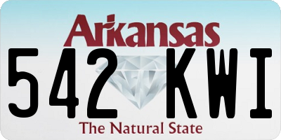 AR license plate 542KWI