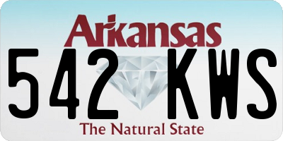 AR license plate 542KWS