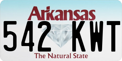 AR license plate 542KWT