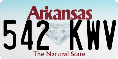 AR license plate 542KWV