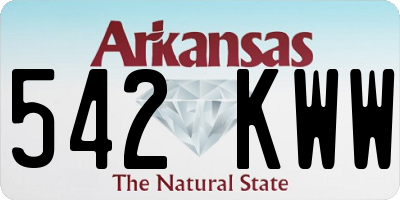 AR license plate 542KWW