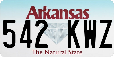 AR license plate 542KWZ