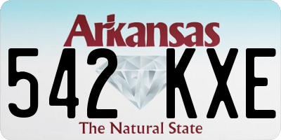 AR license plate 542KXE