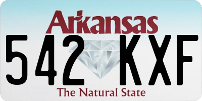 AR license plate 542KXF
