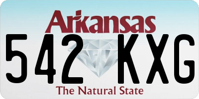 AR license plate 542KXG