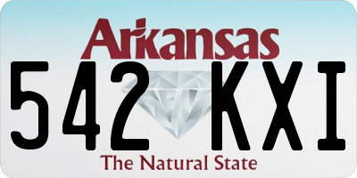AR license plate 542KXI