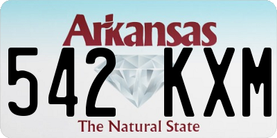AR license plate 542KXM