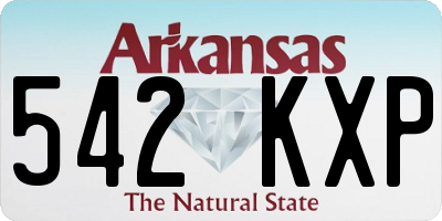 AR license plate 542KXP