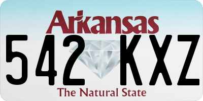 AR license plate 542KXZ