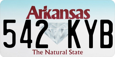 AR license plate 542KYB