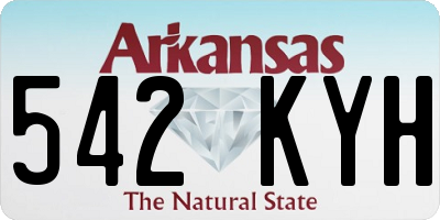 AR license plate 542KYH