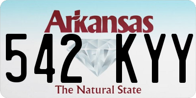AR license plate 542KYY