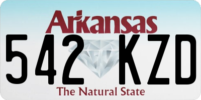 AR license plate 542KZD