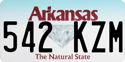 AR license plate 542KZM