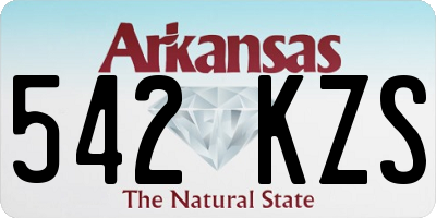 AR license plate 542KZS