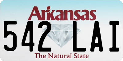 AR license plate 542LAI