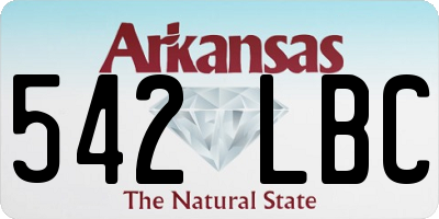 AR license plate 542LBC