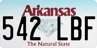 AR license plate 542LBF