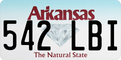 AR license plate 542LBI