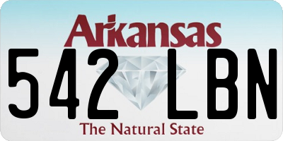 AR license plate 542LBN