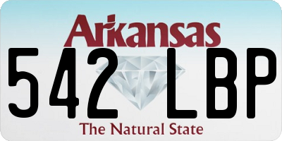 AR license plate 542LBP