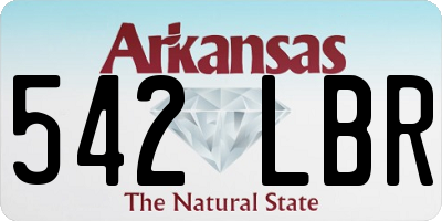 AR license plate 542LBR