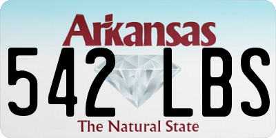 AR license plate 542LBS