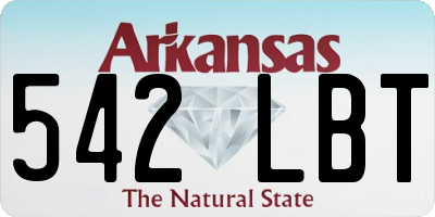 AR license plate 542LBT