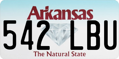 AR license plate 542LBU
