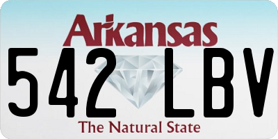 AR license plate 542LBV