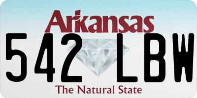 AR license plate 542LBW