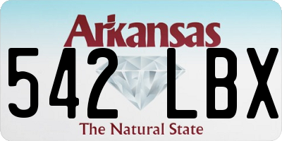 AR license plate 542LBX